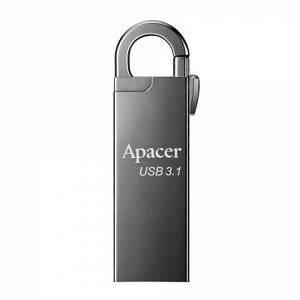 Флэш-диск 32 Gb APACER AH15A, USB 3.1, металлический корпус, серебристый, AP32GAH15AA-1
