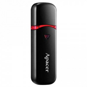 Флэш-диск 8 GB, APACER AH333, USB 2.0, черный, AP8GAH333B-1