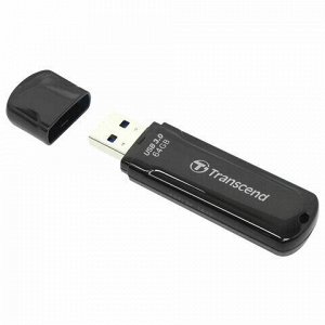 Флэш-диск 64 GB TRANSCEND Jetflash 700 USB 3.0, черный, TS64GJF700