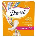 DISCREET Женские гигиенич прокладки на каждый день Deo Summer Fresh Multiform Trio 60шт ПрепакКор