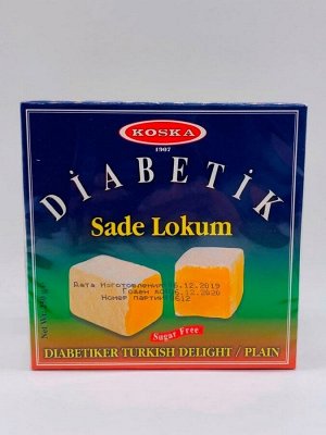 Лукум Диабетический классический «Diabetik Sade Lokum» 20 шт в кор. 250г