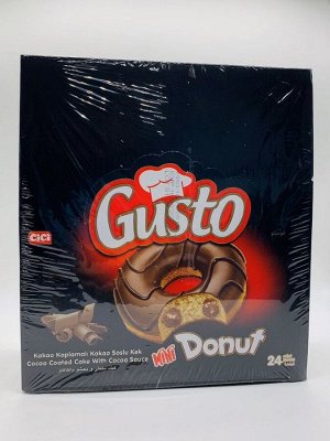 Донат со вкусом какао «Gusto» 24 шт по 20г