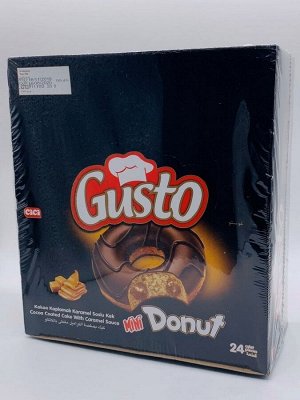 Донат со вкусом какао «Gusto» 24 шт по 50г