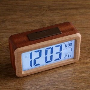 Часы электронные Ламелия(будильник, дата, термометр) 14?8?5 см