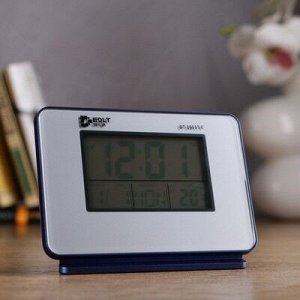 Часы электронные Кайро(будильник, дата, термометр, аудио на английском языке) 13?9.5?6 см 46052