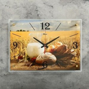 Часы настенные, серия: Кухня, "Злаки", 40х56 см, микс