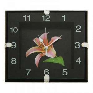 Часы настенные, серия: Цветы, "Лилия", 19х19 см