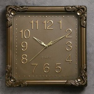 Часы настенные, серия: Классика, "Мона", 30х30 см, песочные