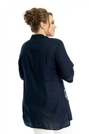 Рубашка Рубашка удлиненная синяя с белым рисунком с кантом Артикул: 8217

Описание Материал-Хлопок,стрейч Состав ткани: 71%-Хлопок 27%-полиэстер 2%-эластан Длина изделия 50 размера по спинке — 82 см. 