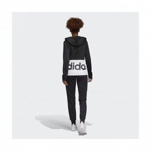 Спортивный костюм женский Модель: WTS Lin FT Hood BLACK/WHITE/BLACK Бренд: Adi*das