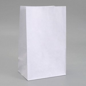 Пакет бумажный фасовочный, белый, прямоугольное дно 18 х 12 х 29