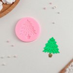 Силиконовый молд «Ёлка», 6,5*0,7 см, цвет МИКС