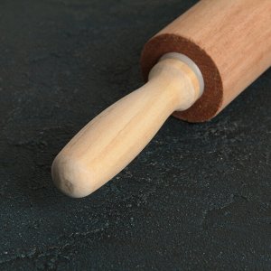 Скалка деревянная , 35 см, с ручками