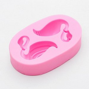Молд силиконовый 7,5-4,5 см "Фламинго", цвет МИКС
