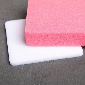 Набор матов для моделирования и сушки цветов из мастики, 9,5x9,5x1,5 см, 2 шт, цвет белый, розовый