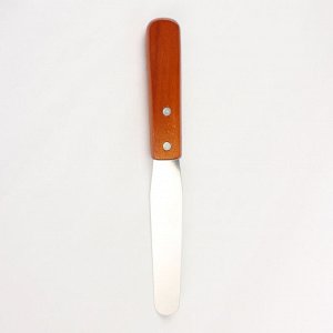 Лопатка-палетка с деревянной ручкой, прямая, 26,5 см