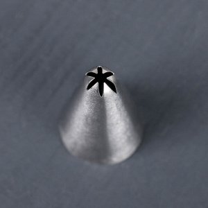 Насадка кондитерская «Закрытая звезда», d=3 см, выход 0,2 см, нержавеющая сталь