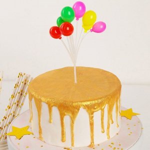 Топпер для торта «Шарики», 17x8x4,5 см, цвет МИКС