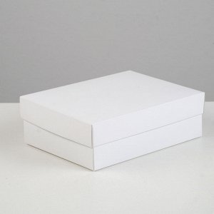 Коробка картонная без окна, белая, 16,5 х 12,5 х 5,2 см