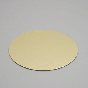 Подложка усиленная, золото - кофе, 26 см, 3,2 мм