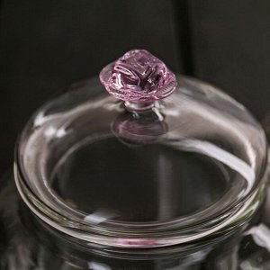 Чайник заварочный «Валенсия с розой», 600 мл, со стеклянным ситом