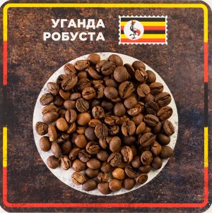 Кофе в зернах «Робуста Уганда», 500 гр.