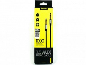 AUX Remax RL-L100 аудиокабель 3.5мм - 3.5мм, 1м, черный