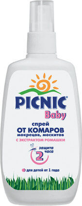 Picnic Baby спрей от комаров, 120 мл.