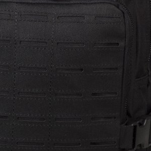 Рюкзак туристический, 2 отдела на молниях, 2 наружных кармана, цвет чёрный