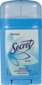 SECRET Твердый антиперспирант Актив 40мл