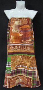 Полотенце вафельное на липучке &quot;Сауна ассорти&quot;