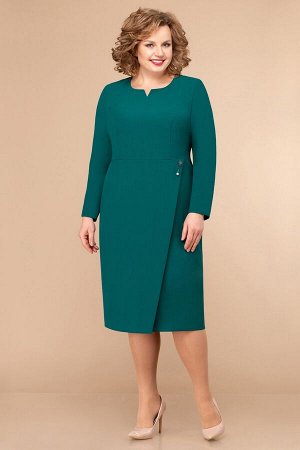 Платье Linia-L Б-1778 темно-зеленое