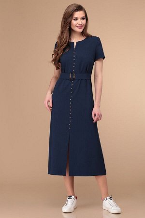 Платье Linia-L Б-1797 темно-синий