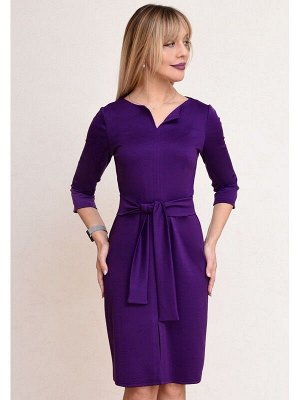 00765 Платье из трикотажа Лакоста фиолетовое