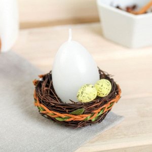 Свеча-яйцо в гнезде «Пасхальная композиция»