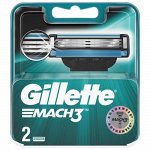 GILLETTE MACH3 Cменные кассеты для бритья 2шт