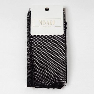 Носки женские MINAKU «Сетка», цвет чёрный, размер 36-37 (23 см)