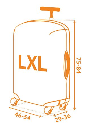 Routemark Чехол для чемодана Стробоскоп с паттерном Студии Артемия Лебедева L/XL (SP310)