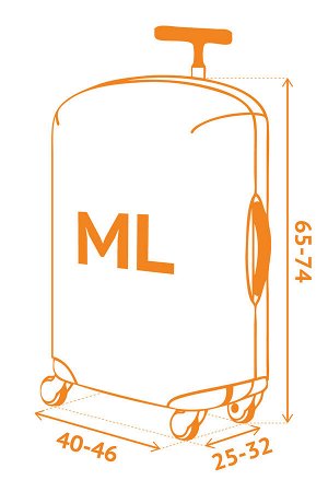 Routemark Чехол для чемодана 1990 M/L (SP180)