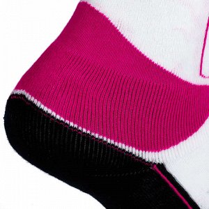 Носки для катания на роликах для детей розово-белые PLAY OXELO