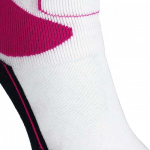Носки для катания на роликах для детей розово-белые PLAY OXELO