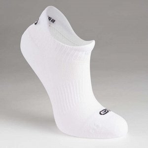 Носки для легкой атлетики заниженной высоты для детей 2 пары бело-черные