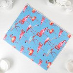 Коврик для сушки посуды Доляна «Фламинго», 38x51 см, микрофибра