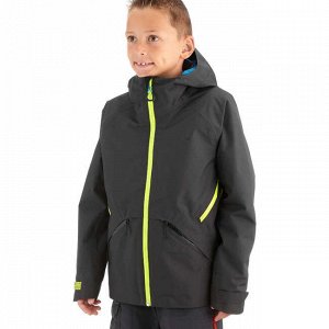 Куртка походная водонепроницаемая детская серая MH550 QUECHUA