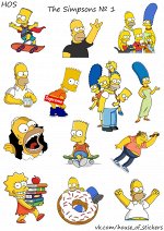 Стикерлист &quot;The Simpsons(Симпсоны) №1&quot;