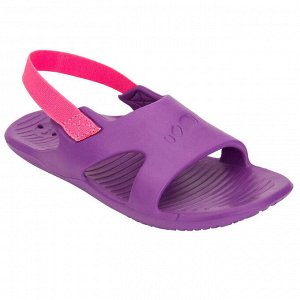 Тапочки  для бассейна для девочек фиолетово-розовые slap 100 basic