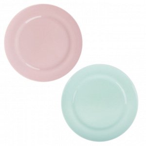 Набор тарелок d=200мм, 3шт, пластик, 2 цвета