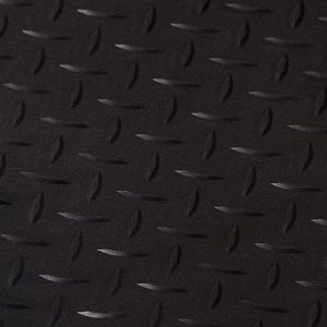 Ковёр-дорожка резиновый «Рифленный», 3 мм, 1,0*10 м, против скольжения, цвет чёрный