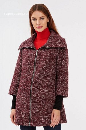Женское текстильное пальто НА МЕМБРАНЕ RAFT PRO с отделкой трикотажем