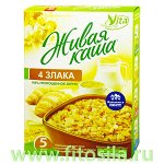 Живая каша &quot;4 злака&quot; 100% пророщенное зерно, 300 г, ТМ &quot;Vita&quot;